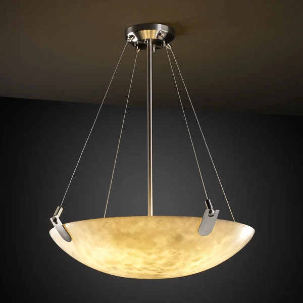 Industrial Style Ceiling Lights with Exposed Bulbs and Metal CagesJustice Designs Clouds CLD-9621-35-NCKL-LED3-3000 Pendant Light - Brushed Nickel Industrial Style Ceiling Lights with Exposed Bulbs and Metal CagesJustice Designs Clouds CLD-9621-35-NCKL-LED3-3000 Pendant Light - Brushed Nickel