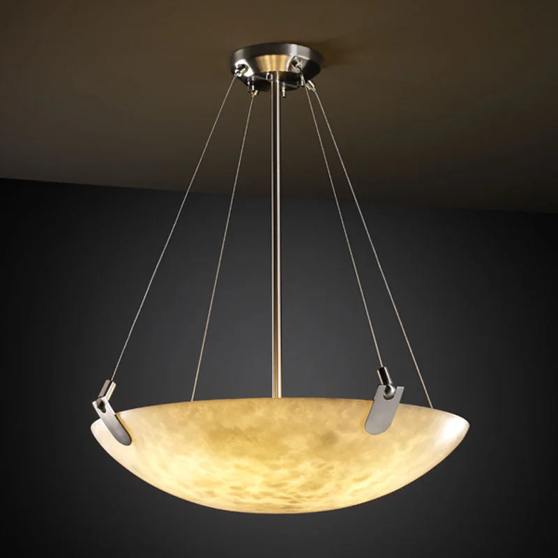 Mediterranean - Style Ceiling Lights with Terra - Cotta and Ceramic DetailsJustice Designs Clouds CLD-9621-35-NCKL Pendant Light - Brushed Nickel Mediterranean - Style Ceiling Lights with Terra - Cotta and Ceramic DetailsJustice Designs Clouds CLD-9621-35-NCKL Pendant Light - Brushed Nickel