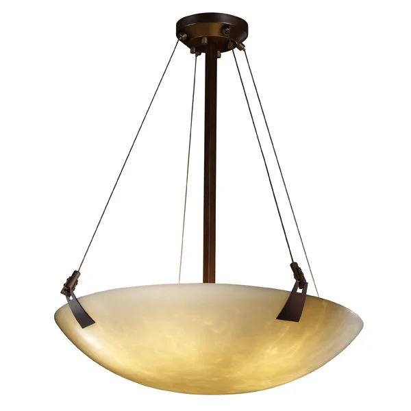 Tropical - Themed Ceiling Lights with Palm - Leaf Shapes and Rattan WrapsJustice Designs Clouds CLD-9642-35-DBRZ-LED5-5000 Pendant Light - Dark Bronze Tropical - Themed Ceiling Lights with Palm - Leaf Shapes and Rattan WrapsJustice Designs Clouds CLD-9642-35-DBRZ-LED5-5000 Pendant Light - Dark Bronze
