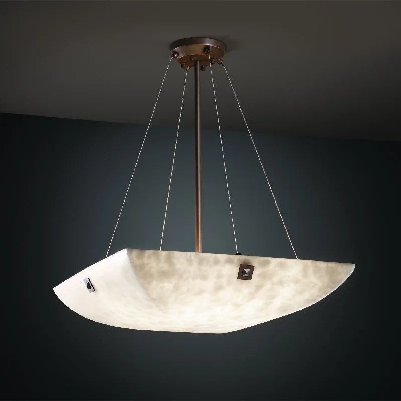 Mid - Century Modern Ceiling Lights with Simple, Sleek LinesJustice Designs Clouds CLD-9662-25-DBRZ-F4-LED5-5000 Pendant Light - Dark Bronze Mid - Century Modern Ceiling Lights with Simple, Sleek LinesJustice Designs Clouds CLD-9662-25-DBRZ-F4-LED5-5000 Pendant Light - Dark Bronze