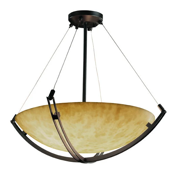 Glass Ceiling Lights with Frosted, Colored, or Etched GlassJustice Designs Clouds CLD-9722-35-DBRZ-LED5-5000 Pendant Light - Dark Bronze Glass Ceiling Lights with Frosted, Colored, or Etched GlassJustice Designs Clouds CLD-9722-35-DBRZ-LED5-5000 Pendant Light - Dark Bronze
