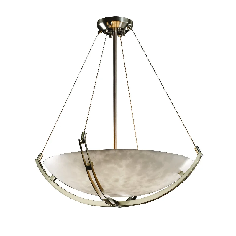 Metal Ceiling Lights in Brass, Copper, Stainless Steel, and IronJustice Designs Clouds CLD-9722-35-NCKL-LED5-5000 Pendant Light - Brushed Nickel Metal Ceiling Lights in Brass, Copper, Stainless Steel, and IronJustice Designs Clouds CLD-9722-35-NCKL-LED5-5000 Pendant Light - Brushed Nickel