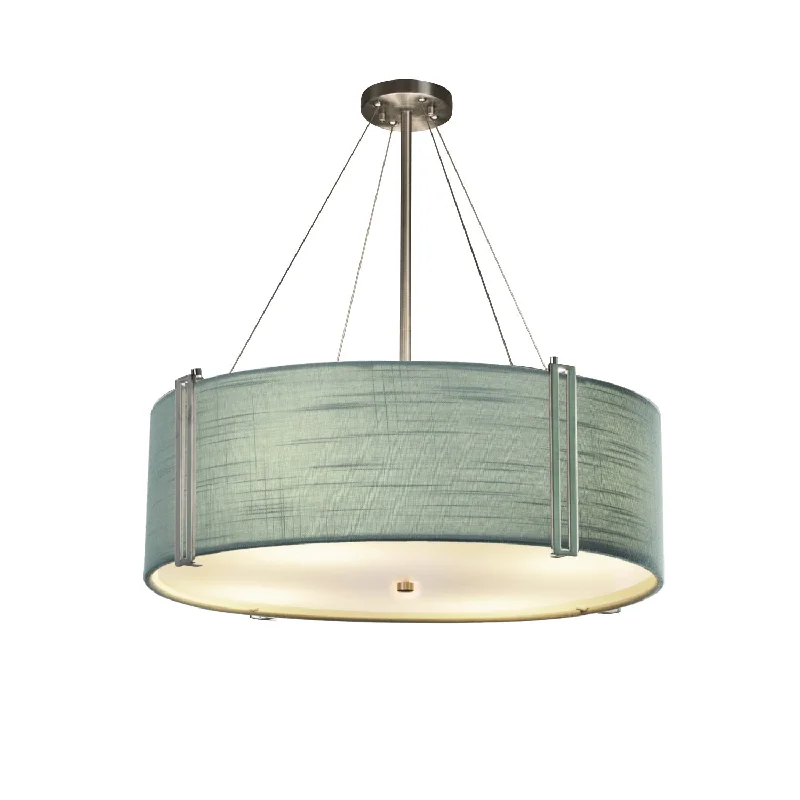 Victorian - Inspired Ceiling Lights with Ornate Crystal ChandeliersJustice Designs FAB-9517-GRAY-NCKL Pendant Light - Victorian - Inspired Ceiling Lights with Ornate Crystal ChandeliersJustice Designs FAB-9517-GRAY-NCKL Pendant Light -