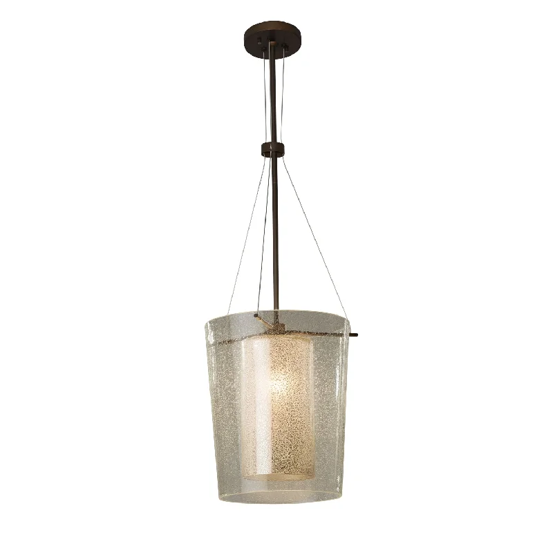 Rustic Ceiling Lights with Reclaimed Wood and Distressed FinishesJustice Designs Fusion FSN-8010-MROR-DBRZ Pendant Light - Dark Bronze Rustic Ceiling Lights with Reclaimed Wood and Distressed FinishesJustice Designs Fusion FSN-8010-MROR-DBRZ Pendant Light - Dark Bronze