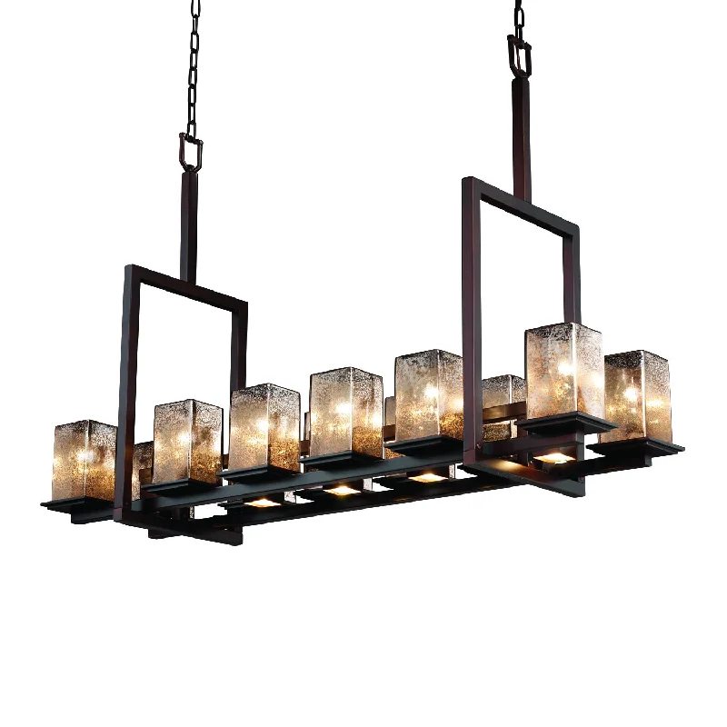 Indian - Themed Ceiling Lights with Intricate Filigree and Mirror WorkJustice Designs Fusion FSN-8619-15-MROR-DBRZ Pendant Light - Dark Bronze Indian - Themed Ceiling Lights with Intricate Filigree and Mirror WorkJustice Designs Fusion FSN-8619-15-MROR-DBRZ Pendant Light - Dark Bronze