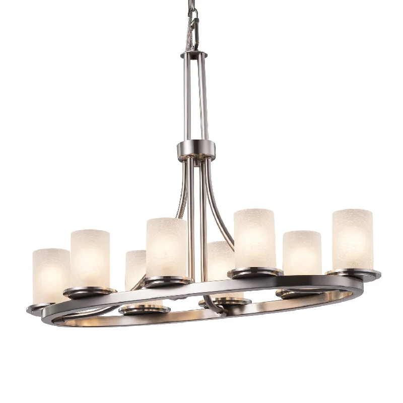 Chinese - Style Ceiling Lights with Red Lantern - Inspired DesignsJustice Designs Fusion FSN-8751-10-FRCR-NCKL Pendant Light - Brushed Nickel Chinese - Style Ceiling Lights with Red Lantern - Inspired DesignsJustice Designs Fusion FSN-8751-10-FRCR-NCKL Pendant Light - Brushed Nickel