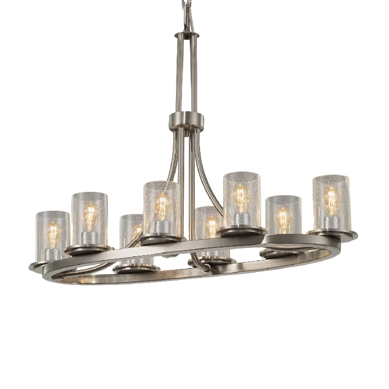 Crystal Ceiling Lights with High - Quality Swarovski CrystalsJustice Designs Fusion FSN-8751-10-SEED-NCKL Pendant Light - Brushed Nickel Crystal Ceiling Lights with High - Quality Swarovski CrystalsJustice Designs Fusion FSN-8751-10-SEED-NCKL Pendant Light - Brushed Nickel
