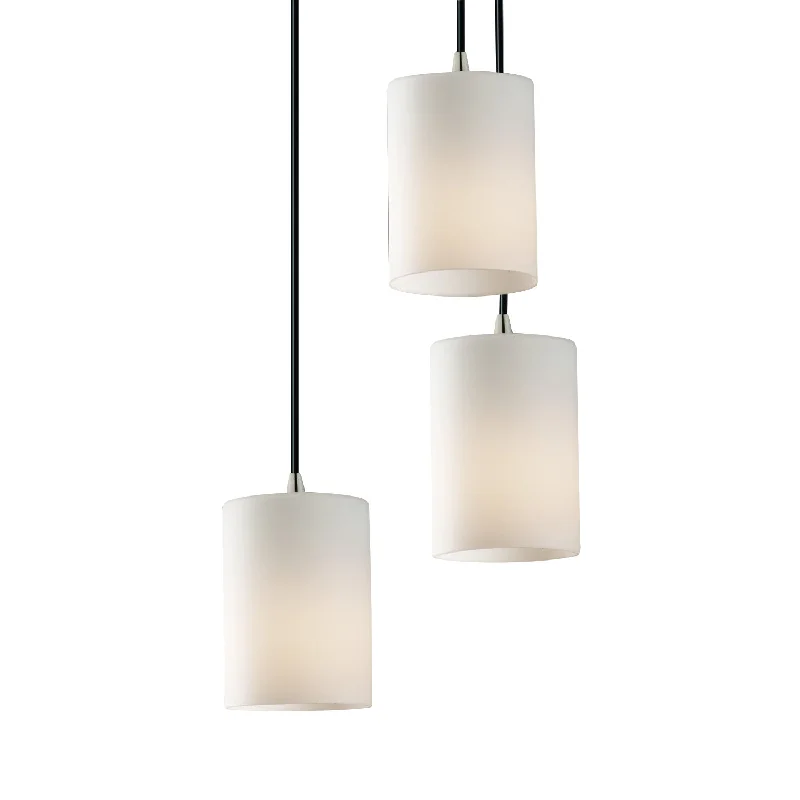 Japanese - Inspired Ceiling Lights with Shoji - Screen - like DiffusersJustice Designs Fusion FSN-8818-10-OPAL-NCKL Pendant Light - Brushed Nickel Japanese - Inspired Ceiling Lights with Shoji - Screen - like DiffusersJustice Designs Fusion FSN-8818-10-OPAL-NCKL Pendant Light - Brushed Nickel