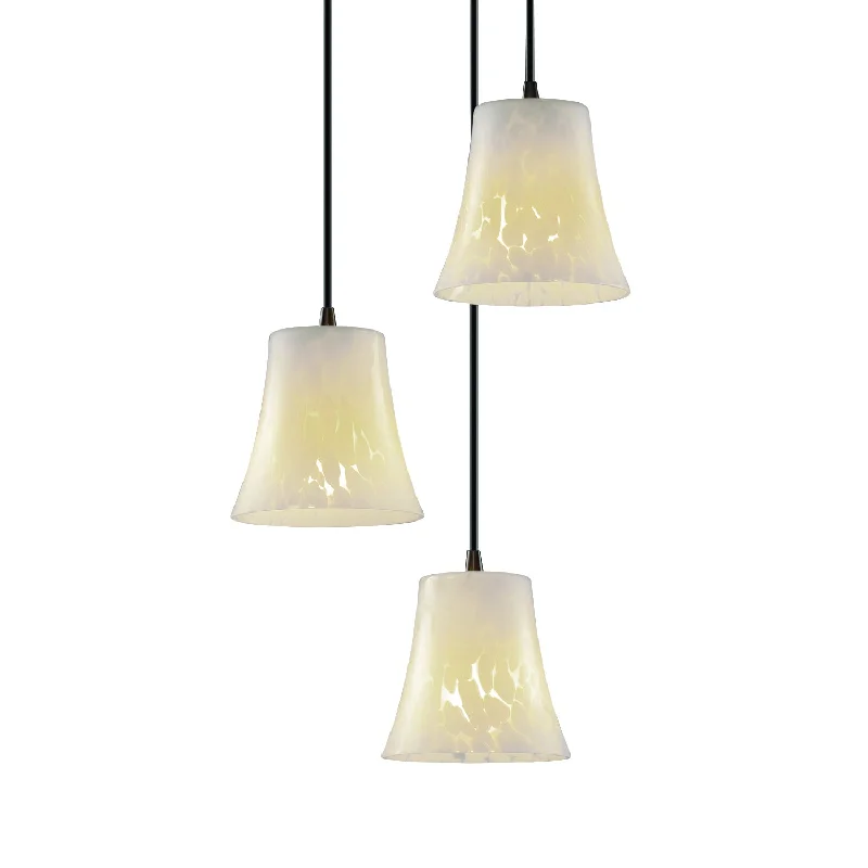 Art Nouveau Ceiling Lights with Organic, Flowing ShapesJustice Designs Fusion FSN-8818-20-DROP-DBRZ Pendant Light - Art Nouveau Ceiling Lights with Organic, Flowing ShapesJustice Designs Fusion FSN-8818-20-DROP-DBRZ Pendant Light -