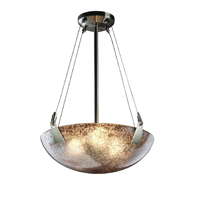 Japanese - Inspired Ceiling Lights with Shoji - Screen - like DiffusersJustice Designs Fusion FSN-9641-35-MROR-NCKL-LED3-3000 Pendant Light - Brushed Nickel Japanese - Inspired Ceiling Lights with Shoji - Screen - like DiffusersJustice Designs Fusion FSN-9641-35-MROR-NCKL-LED3-3000 Pendant Light - Brushed Nickel