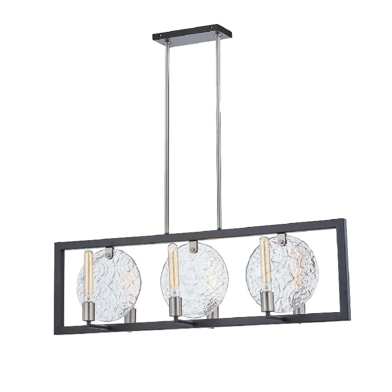 Mid - Century Modern Ceiling Lights with Simple, Sleek LinesJustice Designs Orion FSN-4380-CLRT-MBNK Pendant Light - Matte Black/Brushed Nickel Mid - Century Modern Ceiling Lights with Simple, Sleek LinesJustice Designs Orion FSN-4380-CLRT-MBNK Pendant Light - Matte Black/Brushed Nickel