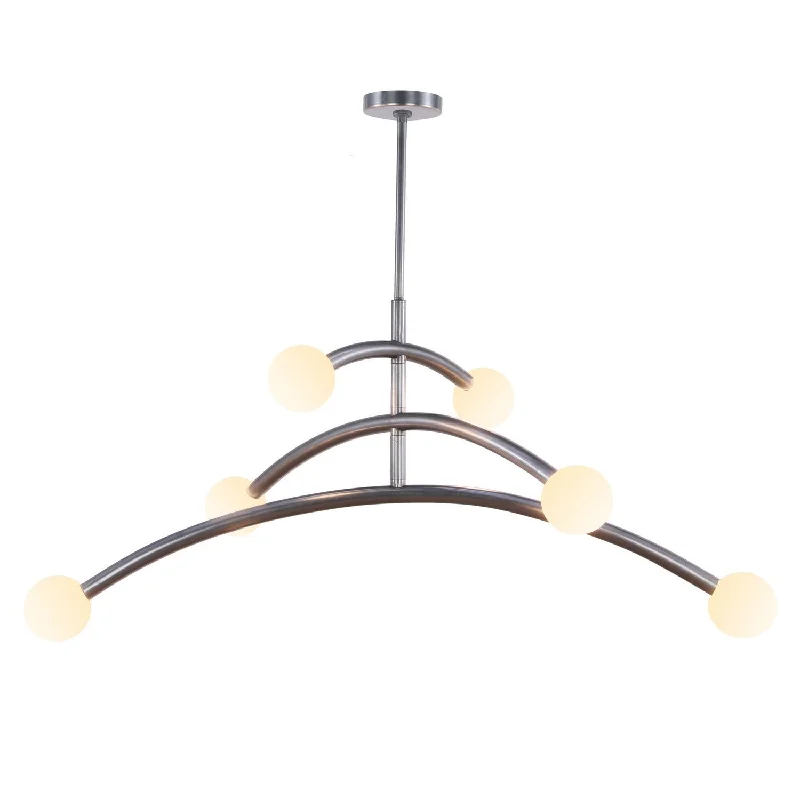 Tropical - Themed Ceiling Lights with Palm - Leaf Shapes and Rattan WrapsKanova & Co. Dalia KCH3106-6BZ Pendant Light - Rubbed Bronze Tropical - Themed Ceiling Lights with Palm - Leaf Shapes and Rattan WrapsKanova & Co. Dalia KCH3106-6BZ Pendant Light - Rubbed Bronze
