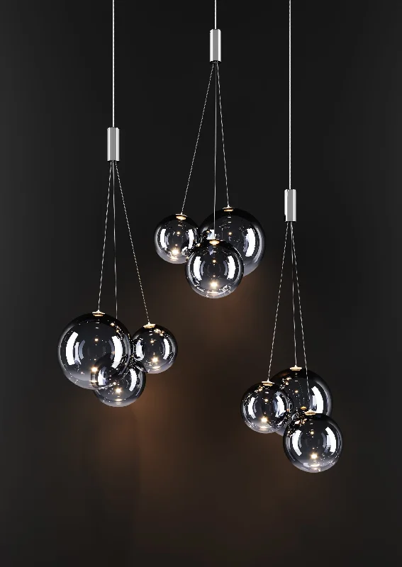 Victorian - Inspired Ceiling Lights with Ornate Crystal ChandeliersLodes Random 3 Cluster Pendant Victorian - Inspired Ceiling Lights with Ornate Crystal ChandeliersLodes Random 3 Cluster Pendant