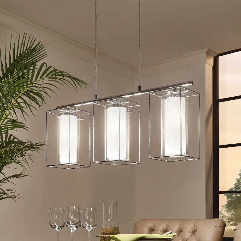 African - Inspired Ceiling Lights with Tribal Patterns and Natural MaterialsLoncino Chrome Pendant Light (1Light or 3Light) African - Inspired Ceiling Lights with Tribal Patterns and Natural MaterialsLoncino Chrome Pendant Light (1Light or 3Light)