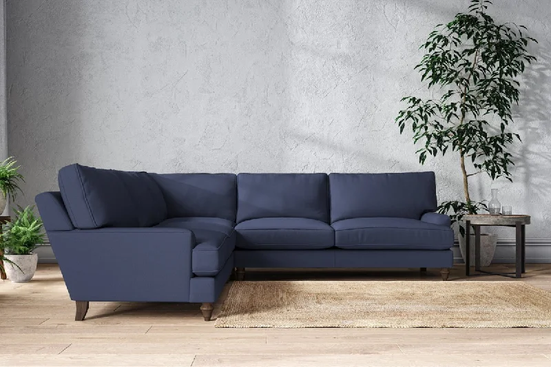 Contemporary Ceiling Lights with Unique, Abstract ShapesMarri Grand Corner Sofa - Recycled Cotton Navy