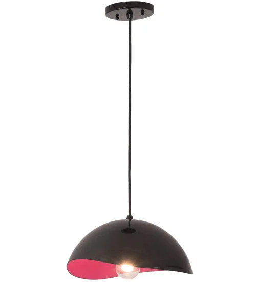 Glass Ceiling Lights with Frosted, Colored, or Etched GlassOne Light Pendant