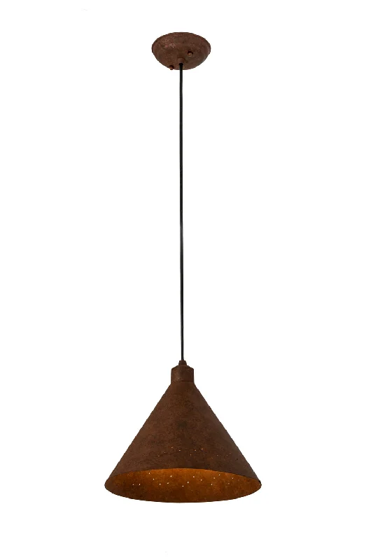 Gothic Ceiling Lights with Dark Metalwork and Pointed ArchesOne Light Pendant
