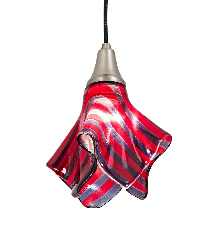 African - Inspired Ceiling Lights with Tribal Patterns and Natural MaterialsOne Light Mini Pendant