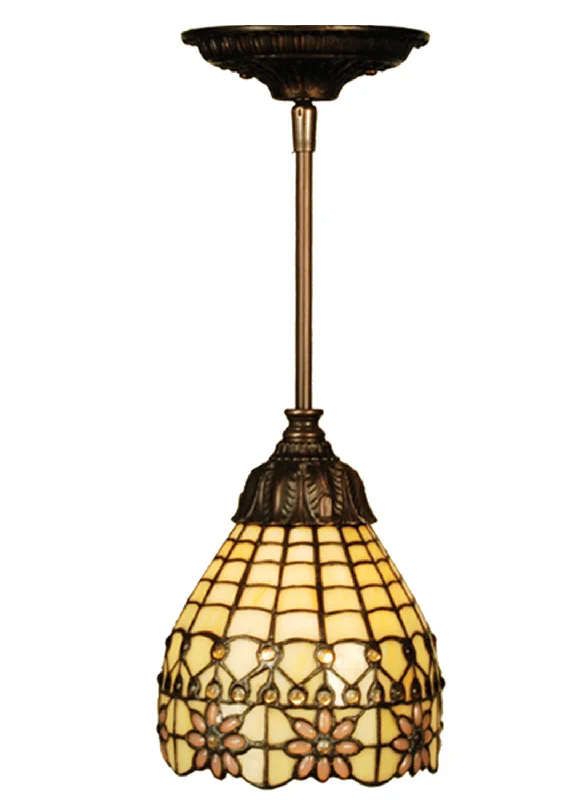 Bohemian Ceiling Lights with Beads, Tassels, and Colorful GlassOne Light Mini Pendant Bohemian Ceiling Lights with Beads, Tassels, and Colorful GlassOne Light Mini Pendant