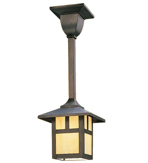 Gothic Ceiling Lights with Dark Metalwork and Pointed ArchesMini Pendant