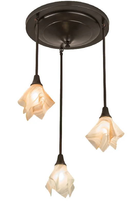 Crystal Ceiling Lights with High - Quality Swarovski CrystalsThree Light Pendant
