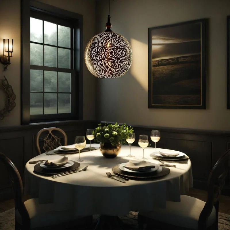 Retro Ceiling Lights Inspired by the 1950s and 1960s DesignMorrocan Pendant Light Small or Large 1x60w E27 in Silver Emac and Lawton Lighting - ELBAL30SIL, ELBAL40SIL Retro Ceiling Lights Inspired by the 1950s and 1960s DesignMorrocan Pendant Light Small or Large 1x60w E27 in Silver Emac and Lawton Lighting - ELBAL30SIL, ELBAL40SIL