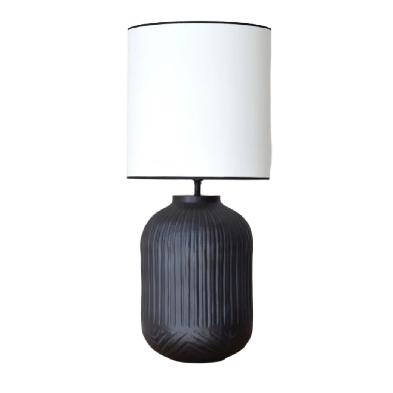 leather table lamps with a distressed texture for a rugged charmN6 Lamp