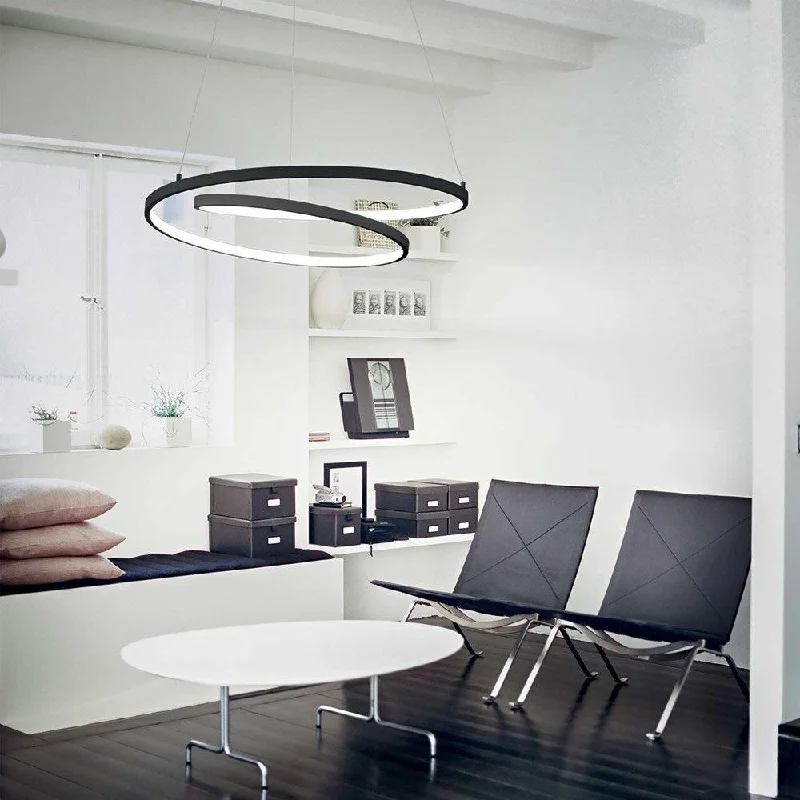 Industrial Style Ceiling Lights with Exposed Bulbs and Metal CagesOz LED Pendant Light ø800mm in Black, Brushed Brass, White Industrial Style Ceiling Lights with Exposed Bulbs and Metal CagesOz LED Pendant Light ø800mm in Black, Brushed Brass, White