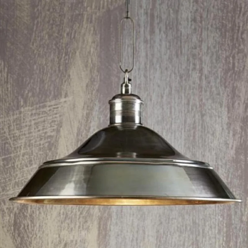 Retro Ceiling Lights Inspired by the 1950s and 1960s DesignPalladium Pendant Light 1x60w E27 in Antique Silver or Antique Brass Retro Ceiling Lights Inspired by the 1950s and 1960s DesignPalladium Pendant Light 1x60w E27 in Antique Silver or Antique Brass