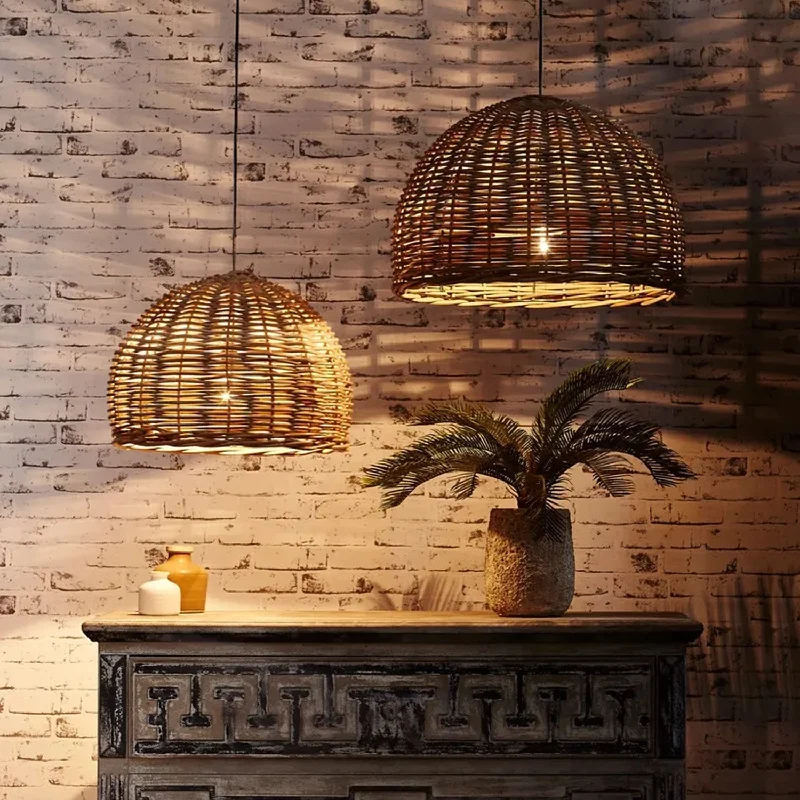 Contemporary Ceiling Lights with Unique, Abstract ShapesRattan Pendant Light Small in Brown Contemporary Ceiling Lights with Unique, Abstract ShapesRattan Pendant Light Small in Brown