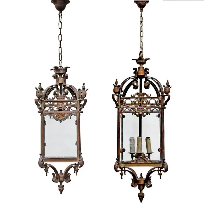 Japanese - Inspired Ceiling Lights with Shoji - Screen - like DiffusersRiems Pendant Light Medium or Large in Antique Brass Japanese - Inspired Ceiling Lights with Shoji - Screen - like DiffusersRiems Pendant Light Medium or Large in Antique Brass