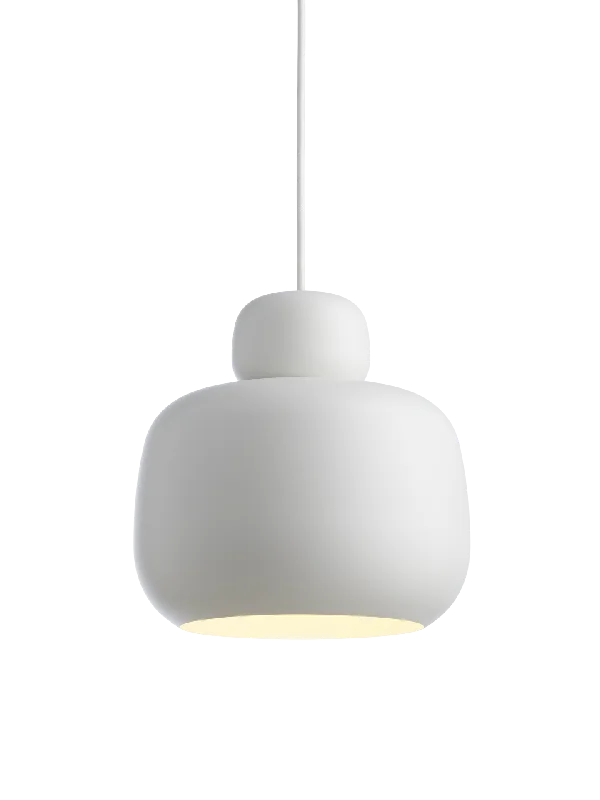 Moroccan Ceiling Lights with Colorful Stained Glass and Geometric CarvingsStone pendant (Large) - White Moroccan Ceiling Lights with Colorful Stained Glass and Geometric CarvingsStone pendant (Large) - White