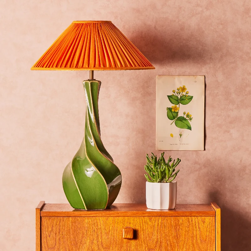 leather table lamps with a distressed texture for a rugged charmTwistle table lamp in green leather table lamps with a distressed texture for a rugged charmTwistle table lamp in green