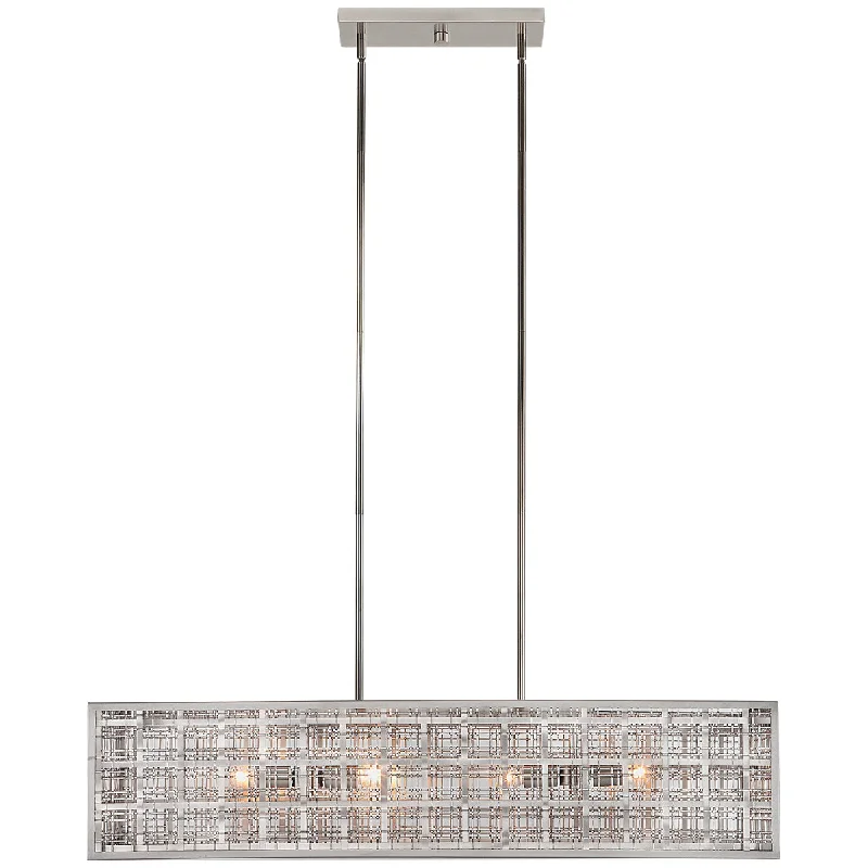 Victorian - Inspired Ceiling Lights with Ornate Crystal ChandeliersUttermost Pendleton 4-Light Island Pendant