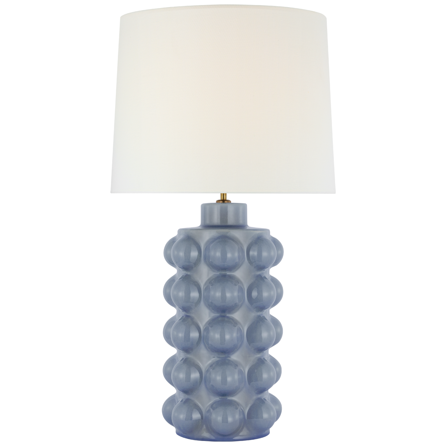 Polar Blue Crackle With Linen Shade