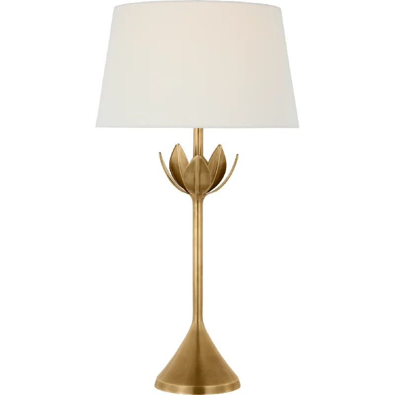 leather table lamps with a distressed texture for a rugged charmAlberto Large Table Lamp