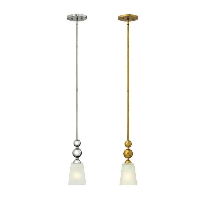Glass Ceiling Lights with Frosted, Colored, or Etched GlassZelda Mini Pendant Light in Polished Nickel and Vintage Brass Elstead Lighting - ELS.HK-ZELDA-P-A Glass Ceiling Lights with Frosted, Colored, or Etched GlassZelda Mini Pendant Light in Polished Nickel and Vintage Brass Elstead Lighting - ELS.HK-ZELDA-P-A